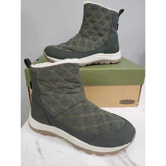 Keen‎ - Terradora II Wintry Pull-On Waterproof - Rosin/Dark Olive Size 8 Womens - Picture 1 of 10